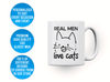 Personalised 'real men love cats' mug