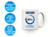 Personalised 'Sarcasm' funny spoof mug