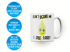 Personalised 'I pee easily' mug