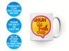 Personalised 'Shuh the fuh cup' funny spoof mug