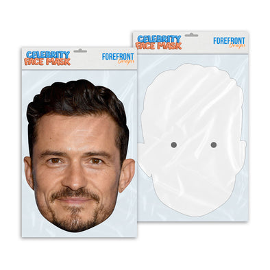 Personalised funny Celebrity face mask Orlando Bloom ready to wear,  fun party gifts unique for fans, novelty face masks