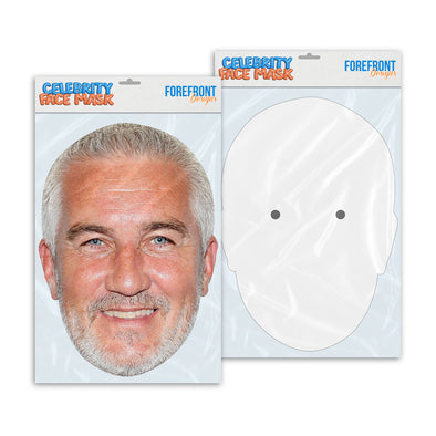 Personalised funny Celebrity face mask Paul Hollywood ready to wear,  fun party gifts unique for fans, novelty face masks