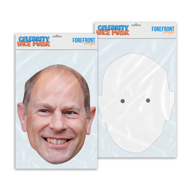 Personalised funny Celebrity face mask Prince Edward ready to wear,  fun party gifts unique for fans, novelty face masks