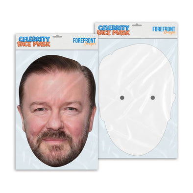 Personalised funny Celebrity face mask Ricky Gervais ready to wear,  fun party gifts unique for fans, novelty face masks