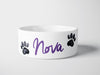 Personalised Ceramic Dog/Cat Name Pet Bowl