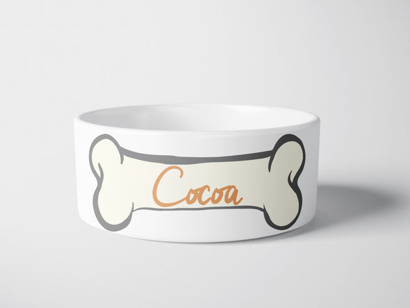 Personalised Ceramic Dog/Cat Name Pet Bowl