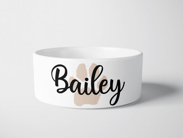 Personalised Ceramic Dog/Cat Name Pet Bowl