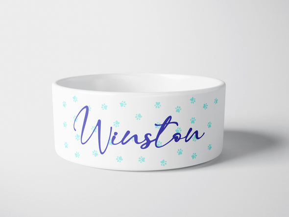 Personalised Ceramic Dog/Cat Name Pet Bowl