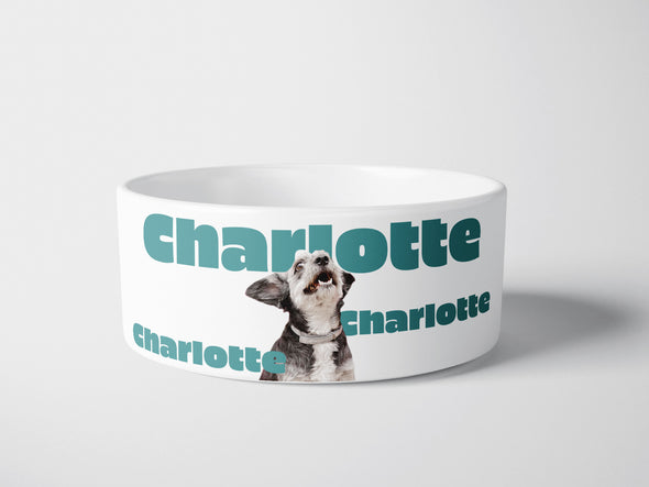 Personalised Ceramic Dog/Cat Name Pet Bowl