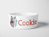 Personalised Ceramic Dog/Cat Name Pet Bowl