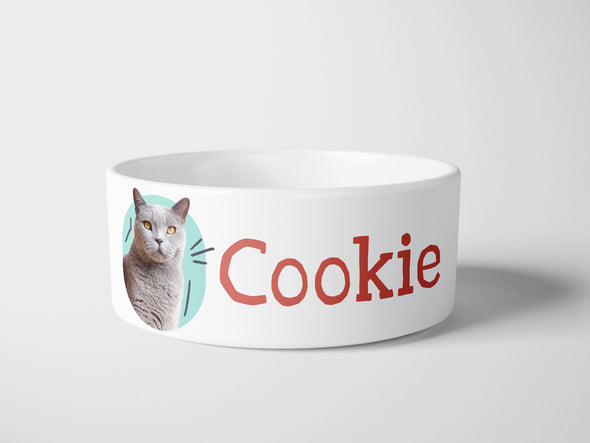 Personalised Ceramic Dog/Cat Name Pet Bowl