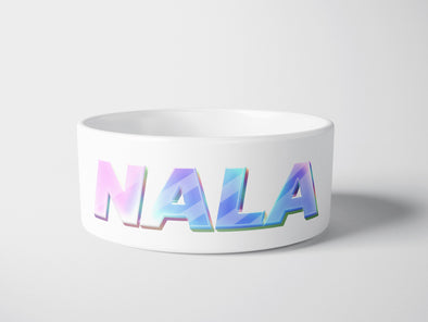 Personalised Ceramic Dog/Cat Name Pet Bowl