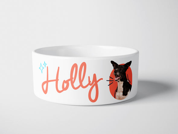 Personalised Ceramic Dog/Cat Name Pet Bowl