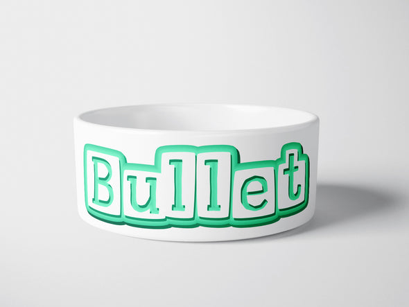 Personalised Ceramic Dog/Cat Name Pet Bowl