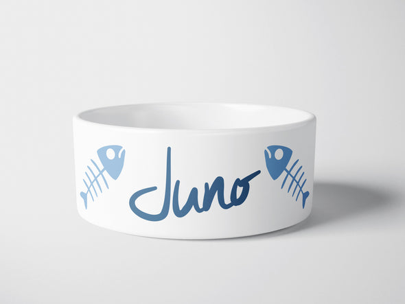 Personalised Ceramic Dog/Cat Name Pet Bowl