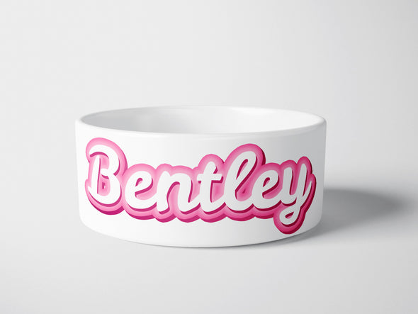 Personalised Ceramic Dog/Cat Name Pet Bowl