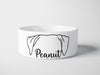 Personalised Ceramic Dog/Cat Name Pet Bowl