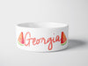 Personalised Ceramic Dog/Cat Name Pet Bowl