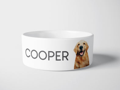 Personalised Ceramic Dog/Cat Name Pet Bowl