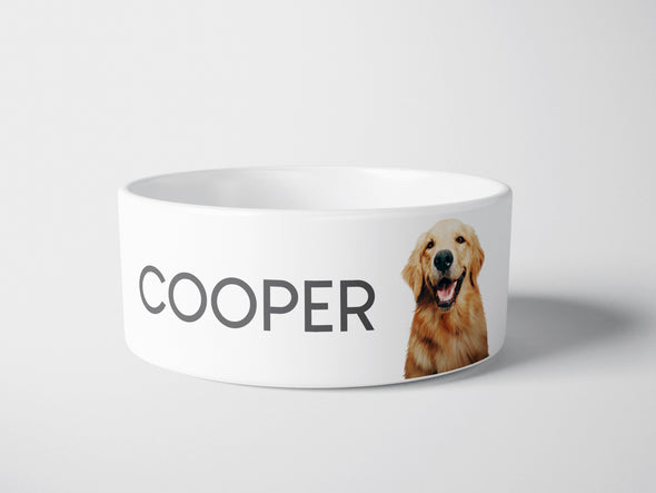 Personalised Ceramic Dog/Cat Name Pet Bowl