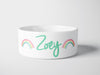 Personalised Ceramic Dog/Cat Name Pet Bowl