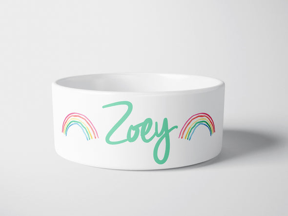 Personalised Ceramic Dog/Cat Name Pet Bowl