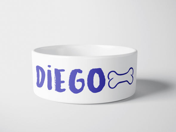 Personalised Ceramic Dog/Cat Name Pet Bowl