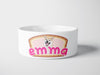 Personalised Ceramic Dog/Cat Name Pet Bowl