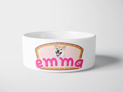 Personalised Ceramic Dog/Cat Name Pet Bowl