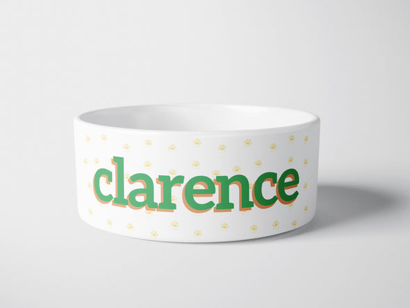 Personalised Ceramic Dog/Cat Name Pet Bowl