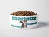Personalised Ceramic Dog/Cat Name Pet Bowl