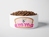 Personalised Ceramic Dog/Cat Name Pet Bowl