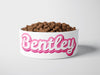 Personalised Ceramic Dog/Cat Name Pet Bowl