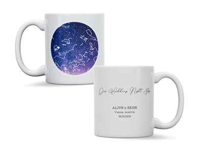 Personalised Star map, Galaxy Night Sky Keepsake Gift mug