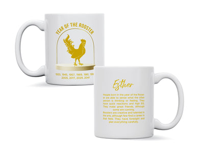 Personalised Chinese Horoscope Year of The Rooster Zodiac Mug