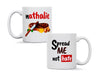 Personalised 'Spread me not hate me' mug