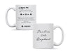 Personalised couple song album mug