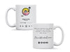 Personalised couple song album mug