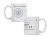 Personalised couple song album mug