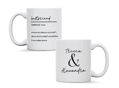 Personalised Best Friends Definition Dictionary Birthday Mug