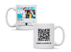 Personalised couple image song album QR mug