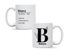 Personalised Definition Dictionary Initial Name Birthday Mug