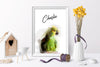 Personalised Pet Animal watercolour portrait print