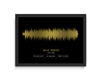 Custom Soundwave Art Print, Favourite Song, voice wave/artist