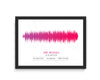 Custom Soundwave Art Print, favourite Song, voice wave/artist