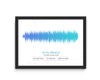Custom Soundwave Art Print, Favourite Song, voice wave/artist