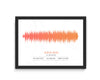 Custom Soundwave Art Print, Favourite Song, voice wave/artist