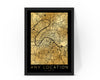 Personalised Custom Any CITY/LOCATION FOIL Map Poster Art