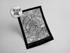 Personalised Custom Any CITY/LOCATION FOIL Map Poster Art
