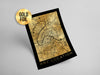 Personalised Custom Any CITY/LOCATION FOIL Map Poster Art